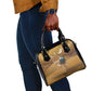 Afro Christmas in Sahara Morocco Shoulder Handbag Black Santa Riding Camel - African Pride