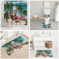 Liberia Christmas Bathroom Set Santa Chill on Tropical Beach