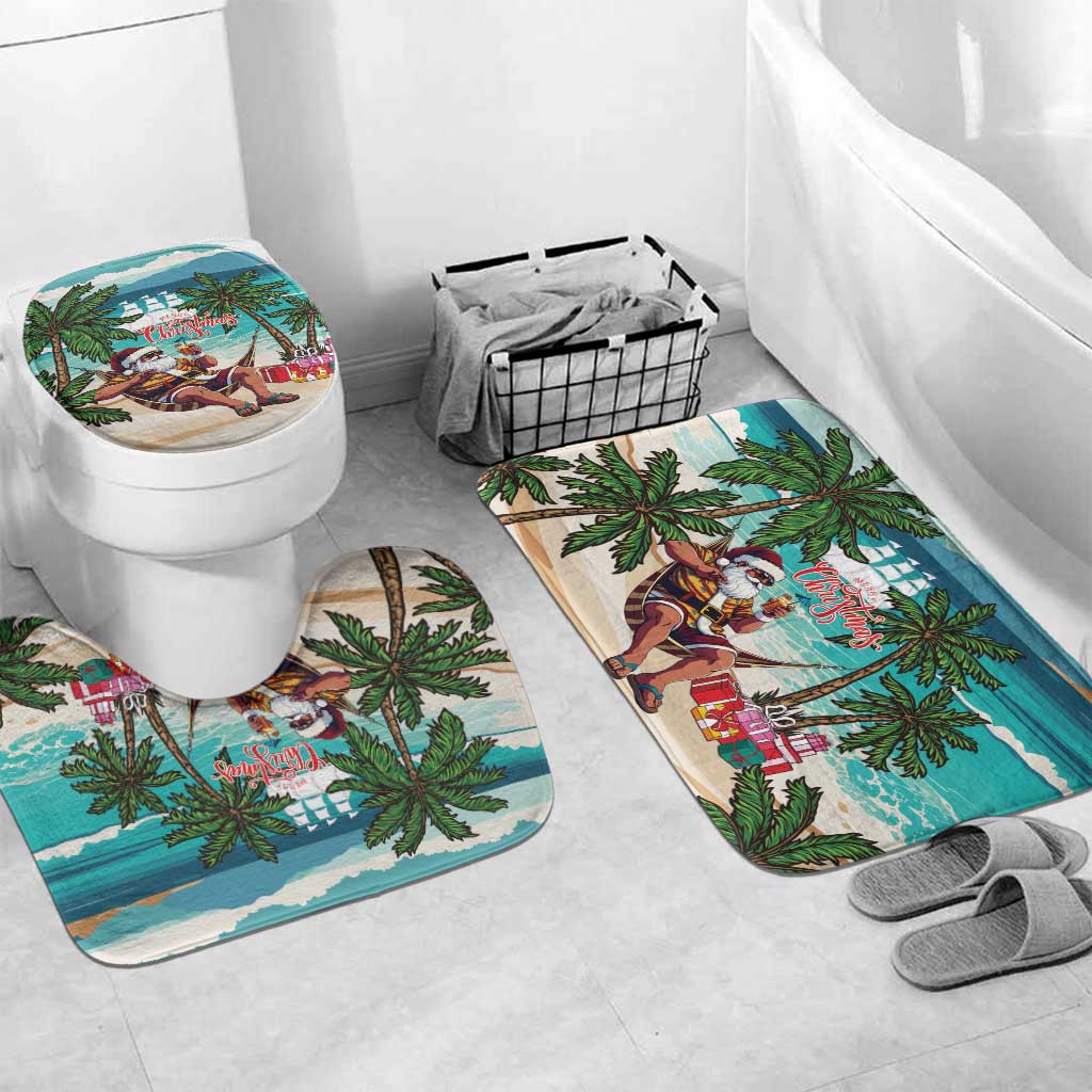Liberia Christmas Bathroom Set Santa Chill on Tropical Beach