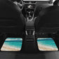 Afro Christmas in Liberia Car Mats Santa Chill on Tropical Beach - African Pride
