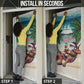Liberia Christmas Door Cover Santa Chill on Tropical Beach