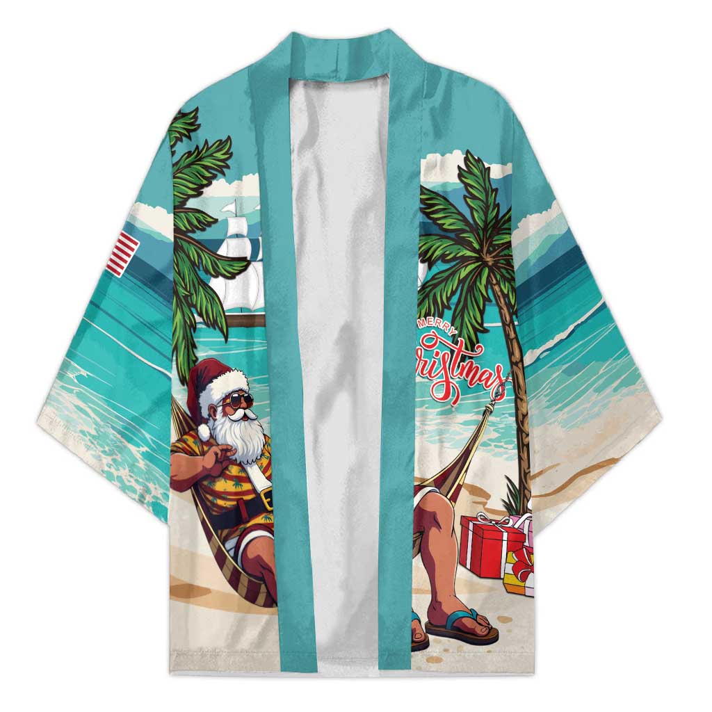 Liberia Christmas Kimono Santa Chill on Tropical Beach