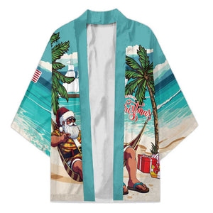 Liberia Christmas Kimono Santa Chill on Tropical Beach