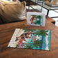 Liberia Christmas Puzzle Santa Chill on Tropical Beach