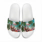Liberia Christmas Slide Sandals Santa Chill on Tropical Beach