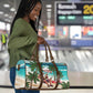 Liberia Christmas Travel Bag Santa Chill on Tropical Beach