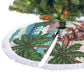Afro Christmas in Liberia Tree Skirt Santa Chill on Tropical Beach - African Pride