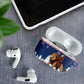 Liberia Christmas AirPods Case Black Santa Riding Lion - Merry Christmas