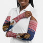 Personalized Liberia Christmas Arm Sleeves Black Santa Riding Lion - Merry Christmas