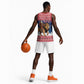 Personalized Afro Christmas in Liberia Basketball Jersey Black Santa Riding Lion - Merry Christmas LT15