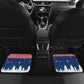 Personalized Afro Christmas in Liberia Car Mats Black Santa Riding Lion - Merry Christmas - African Pride