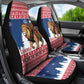 Afro Christmas in Liberia Car Seat Cover Black Santa Riding Lion - Merry Christmas - African Pride