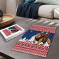 Liberia Christmas Puzzle Black Santa Riding Lion - Merry Christmas