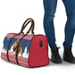 Liberia Christmas Travel Bag Black Santa Riding Lion - Merry Christmas