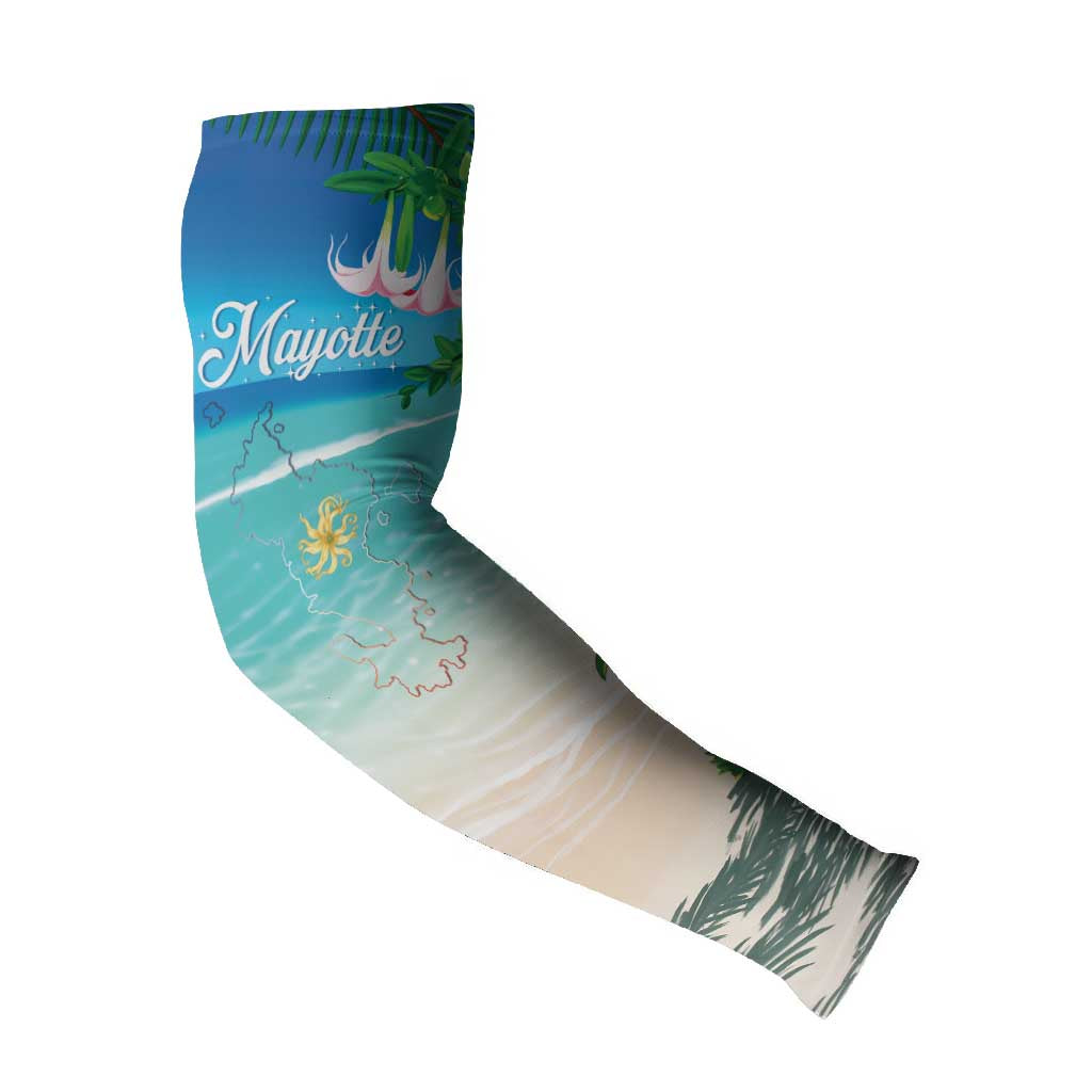 Mayotte Christmas Arm Sleeves Santa Chill on Tropical Beach
