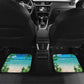 Afro Christmas in Mayotte Car Mats Santa Chill on Tropical Beach - African Pride