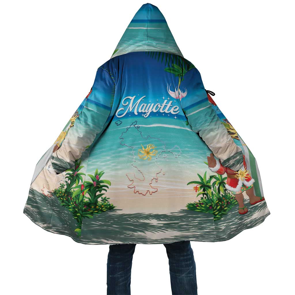 Mayotte Christmas Cloak Santa Chill on Tropical Beach