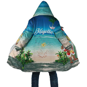 Mayotte Christmas Cloak Santa Chill on Tropical Beach