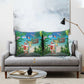 Mayotte Christmas Pillow Cover Santa Chill on Tropical Beach