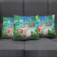 Mayotte Christmas Pillow Cover Santa Chill on Tropical Beach