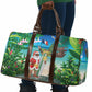 Mayotte Christmas Travel Bag Santa Chill on Tropical Beach