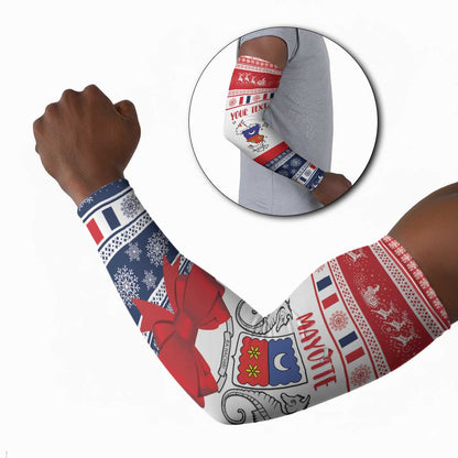 Personalized Mayotte Christmas Arm Sleeves Joyeux Noel
