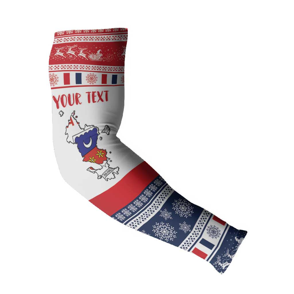 Personalized Mayotte Christmas Arm Sleeves Joyeux Noel