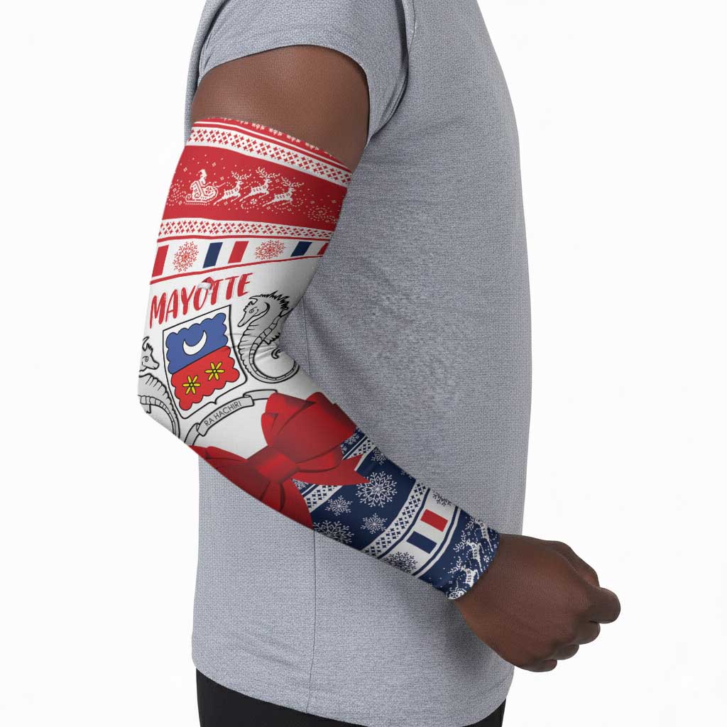 Personalized Mayotte Christmas Arm Sleeves Joyeux Noel