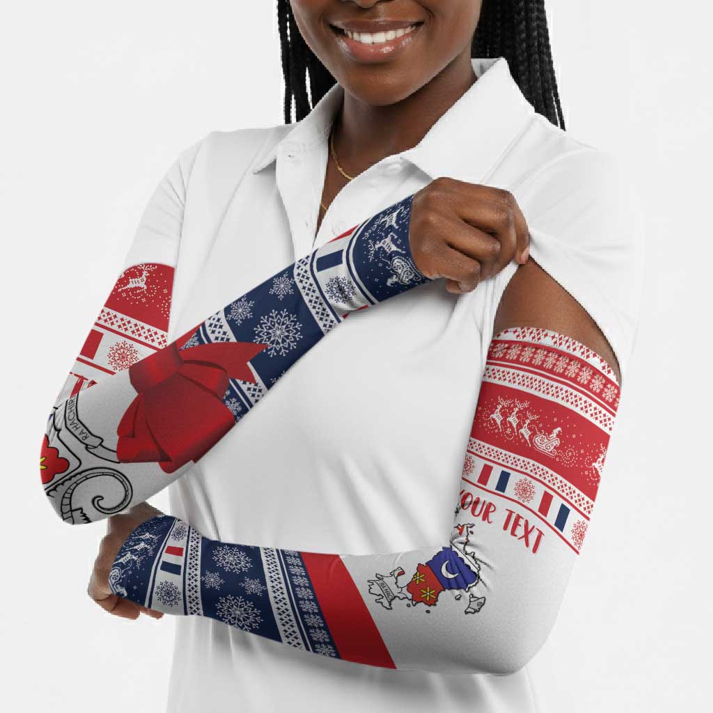 Personalized Mayotte Christmas Arm Sleeves Joyeux Noel