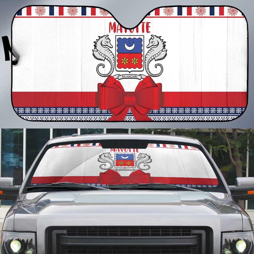 Mayotte Christmas Auto Sun Shade Joyeux Noel
