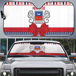 Mayotte Christmas Auto Sun Shade Joyeux Noel