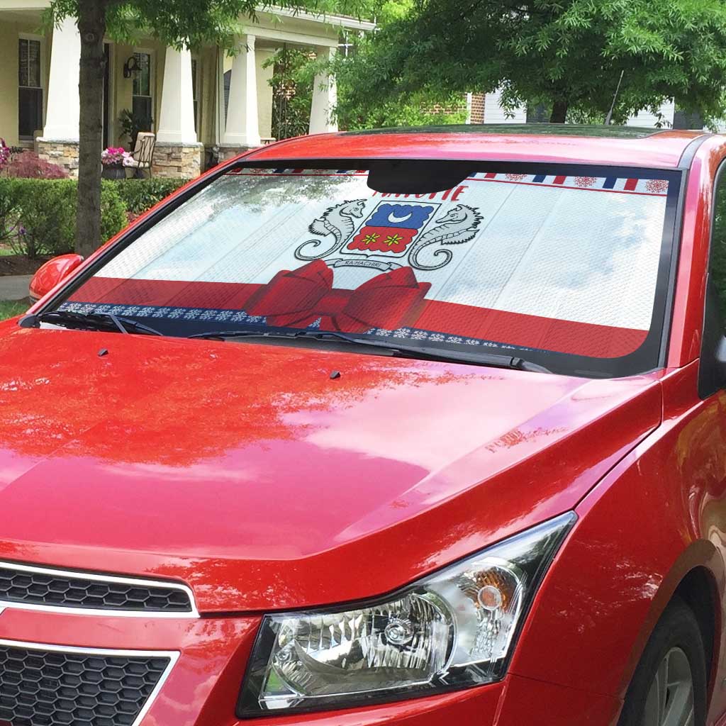 Mayotte Christmas Auto Sun Shade Joyeux Noel