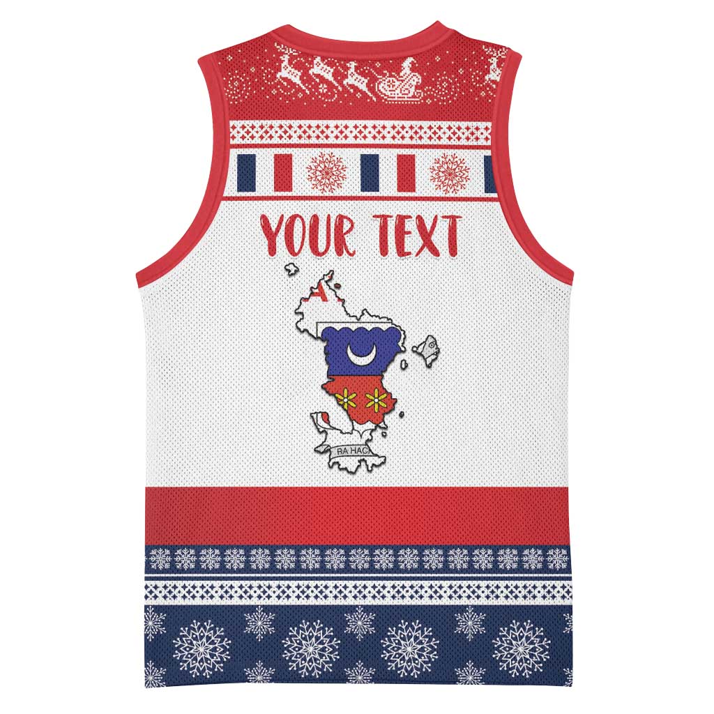 Afro Christmas in Mayotte Personalized Basketball Jersey Joyeux Noel LT15