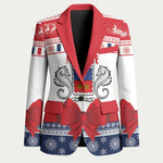 Personalized Mayotte Christmas Blazer Joyeux Noel