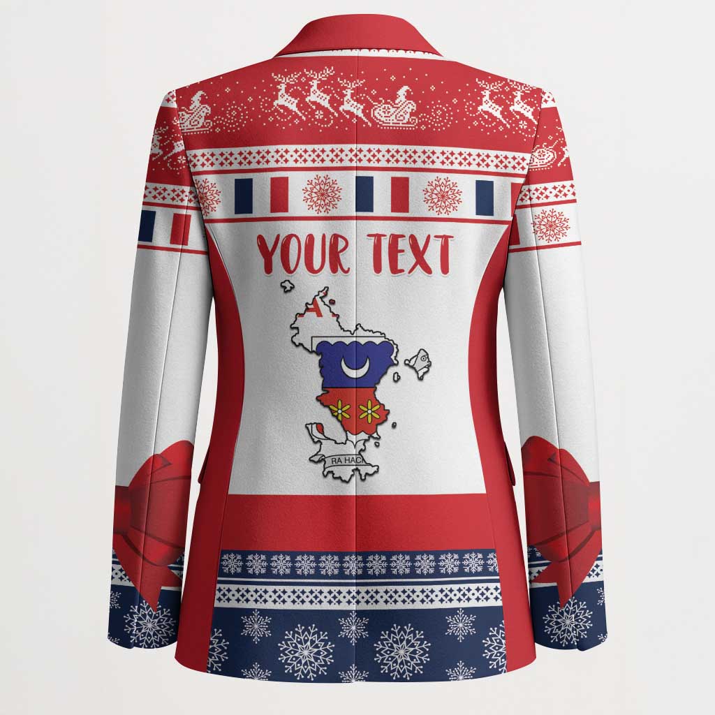 Personalized Mayotte Christmas Blazer Joyeux Noel