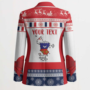 Personalized Mayotte Christmas Blazer Joyeux Noel
