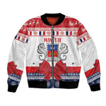Afro Christmas in Mayotte Personalized Bomber Jacket Joyeux Noel - African Pride