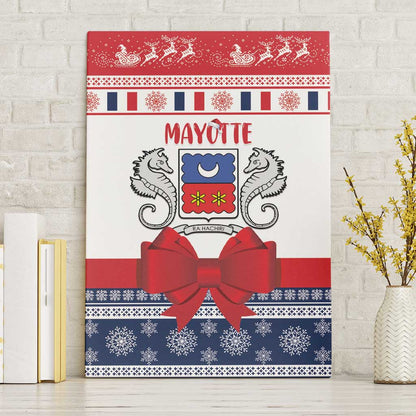 Afro Christmas in Mayotte Canvas Wall Art Joyeux Noel - African Pride