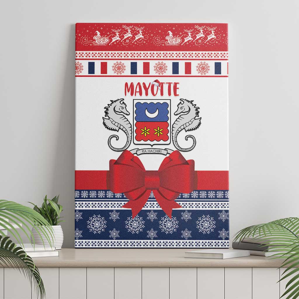 Afro Christmas in Mayotte Canvas Wall Art Joyeux Noel - African Pride