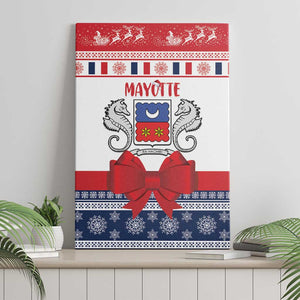 Afro Christmas in Mayotte Canvas Wall Art Joyeux Noel - African Pride