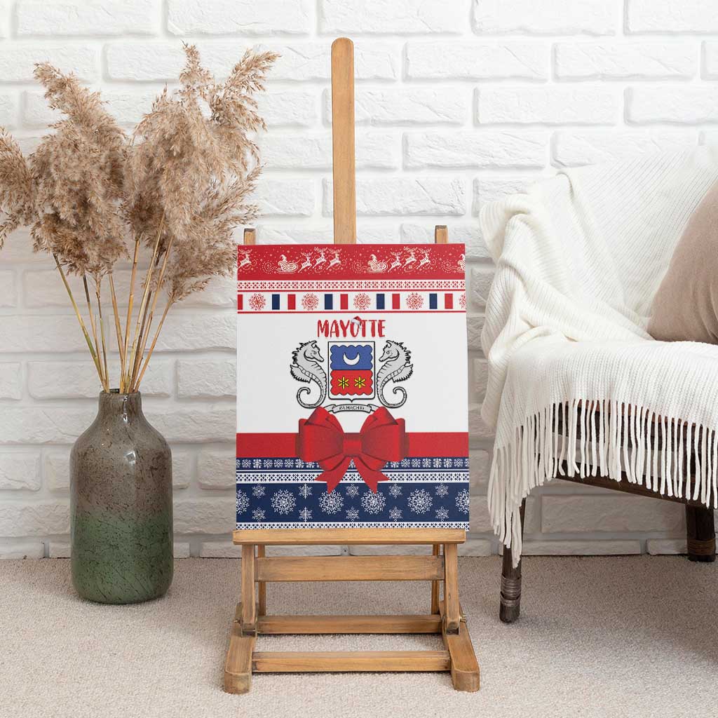 Afro Christmas in Mayotte Canvas Wall Art Joyeux Noel - African Pride
