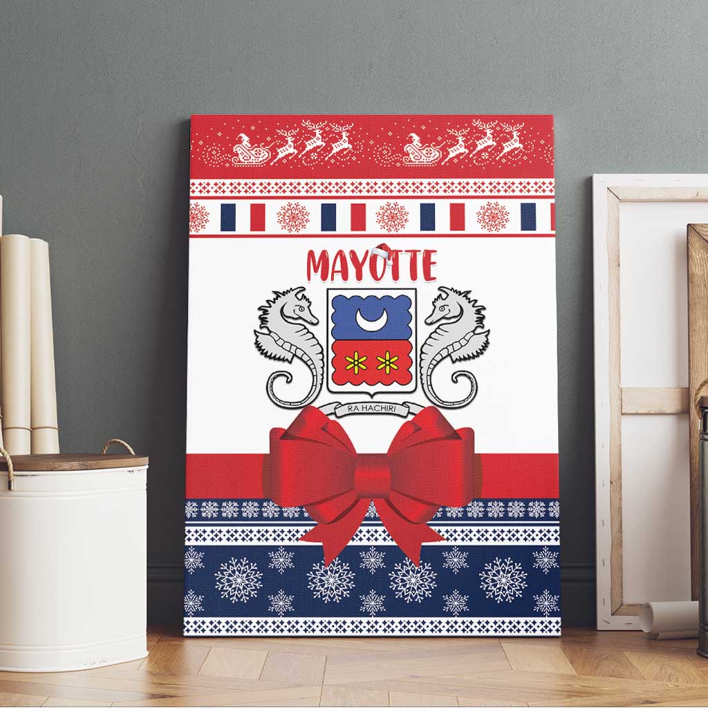 Afro Christmas in Mayotte Canvas Wall Art Joyeux Noel - African Pride