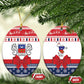 Afro Christmas in Mayotte Ceramic Ornament Joyeux Noel - African Pride