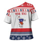 Personalized Mayotte Christmas Cross Shoulder Shirt Joyeux Noel