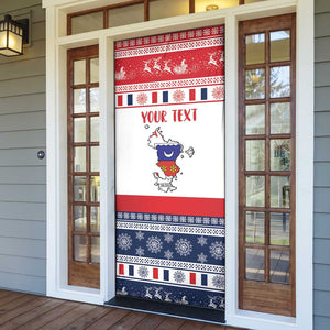 Personalized Mayotte Christmas Door Cover Joyeux Noel