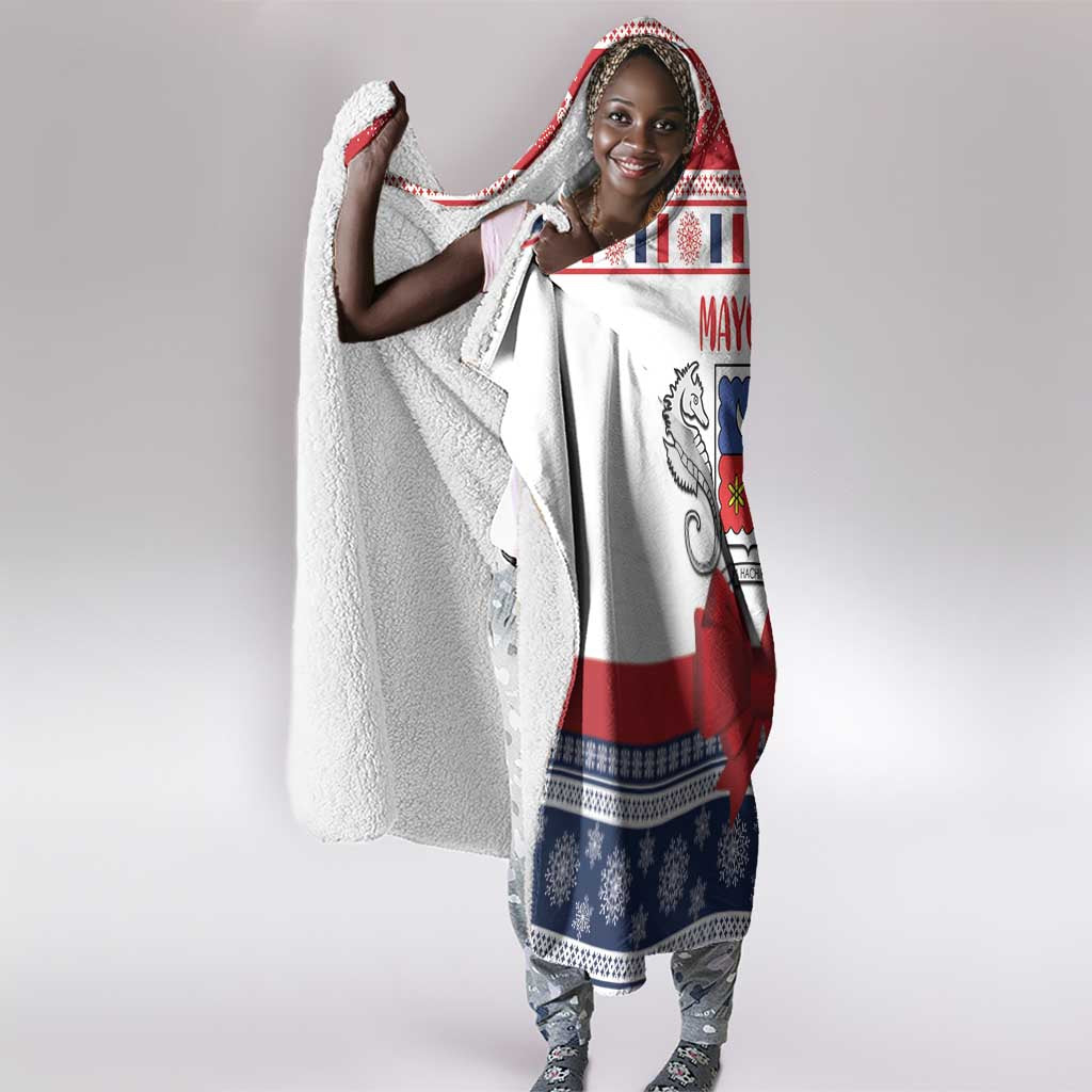 Afro Christmas in Mayotte Hooded Blanket Joyeux Noel - African Pride
