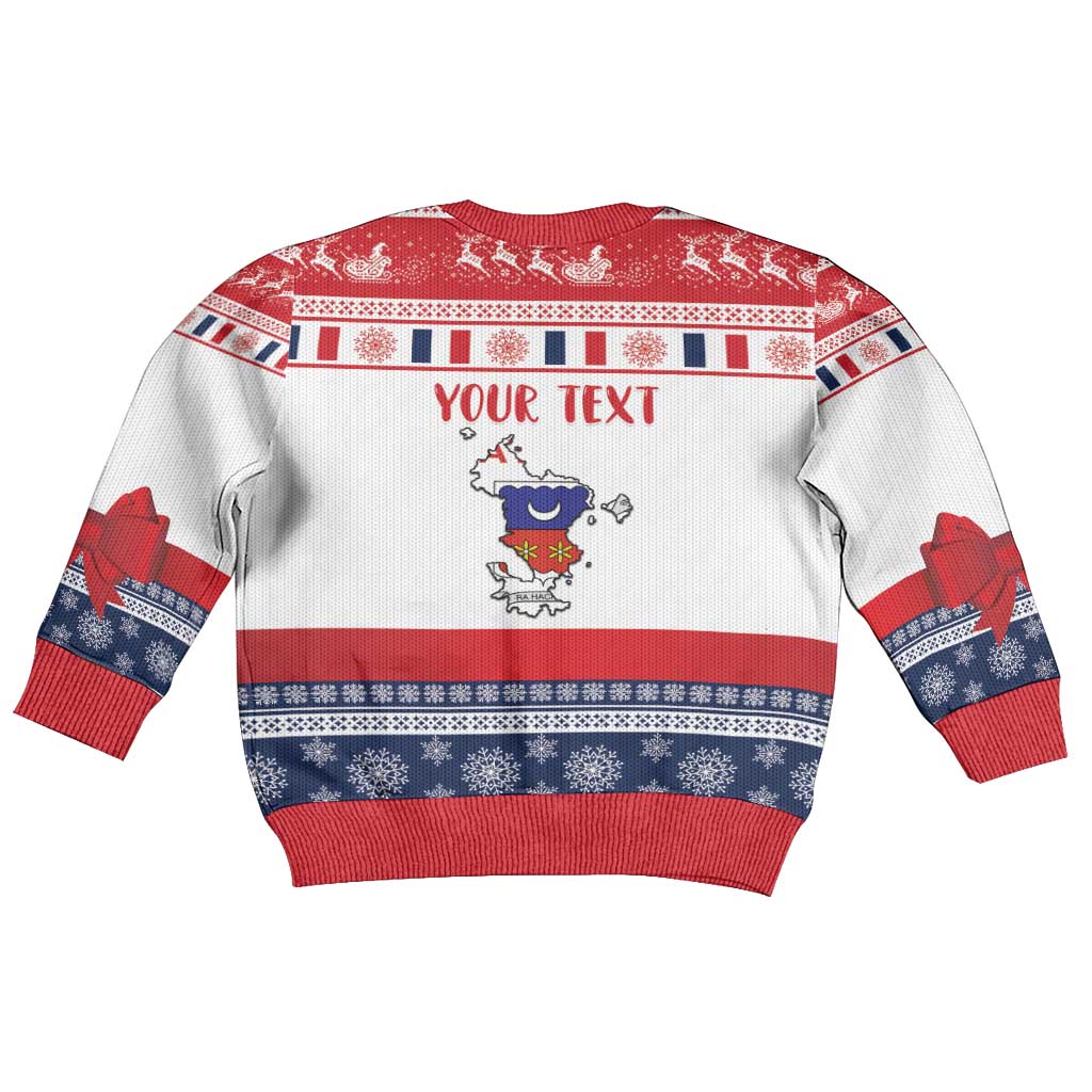 Afro Christmas in Mayotte Personalized Kid Ugly Christmas Sweater Joyeux Noel - African Pride