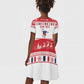 Afro Christmas in Mayotte Personalized Kid Short Sleeve Dress Joyeux Noel - African Pride