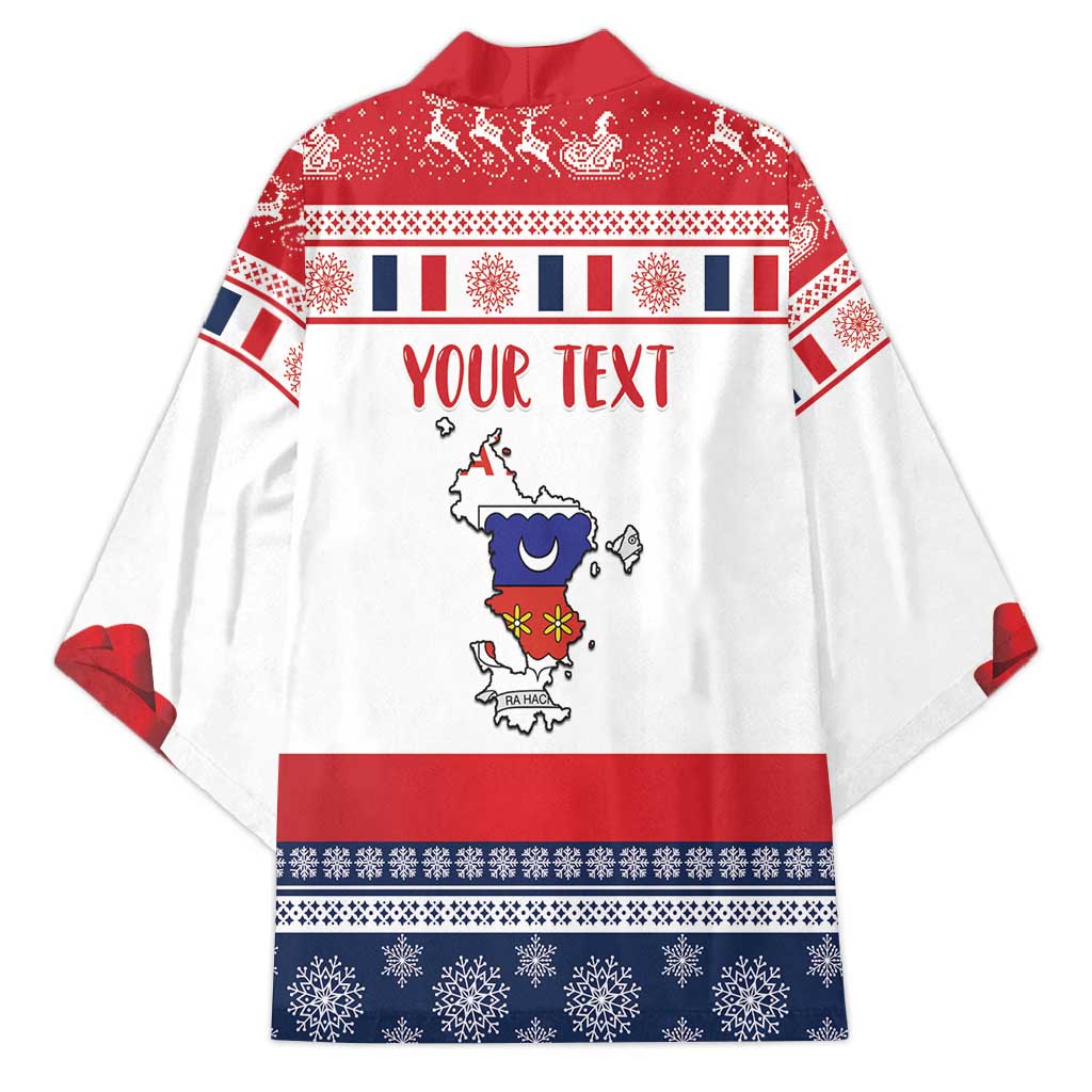Personalized Mayotte Christmas Kimono Joyeux Noel