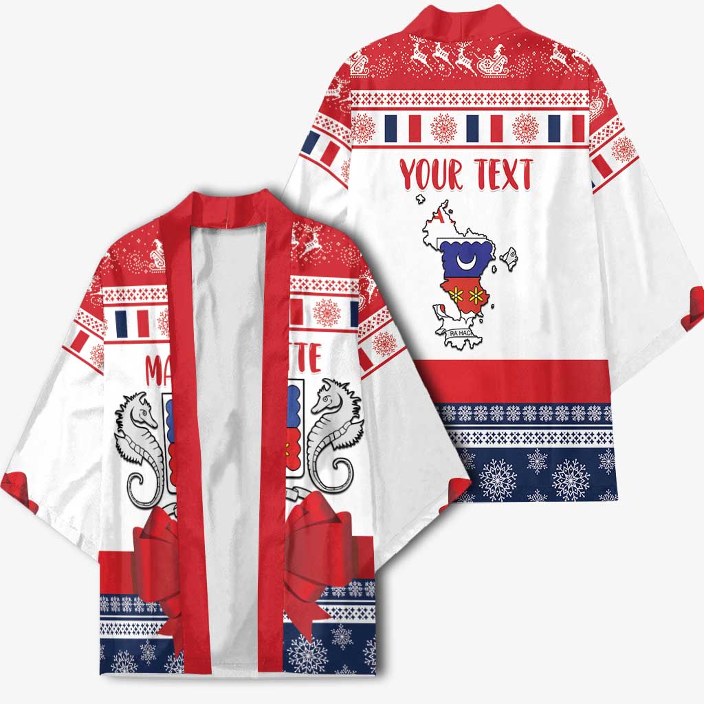 Personalized Mayotte Christmas Kimono Joyeux Noel